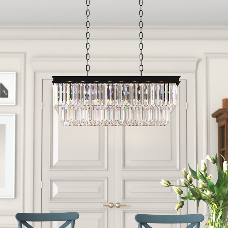 Alleyne 8 - Light Matte Black Unique/Statement Pendant