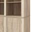 Grande armoire à vin avec lumières, 8 tablettes ouvertes et rangement inférieur-615972335