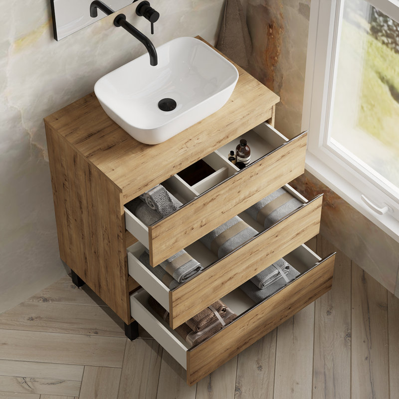 Bernestine 1mm Single Bathroom Vanity with Basin
