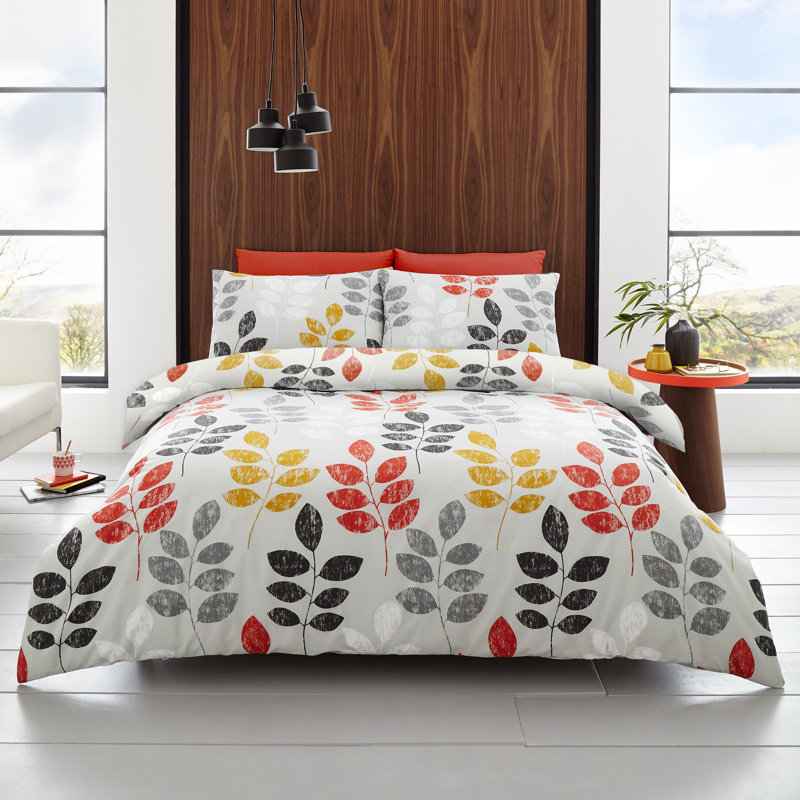 AVANI Cotton Blend Floral Duvet Cover Set with Pillowcases Included, King Duvet Cover + 2 Standard Pillowcases