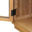 Buffet arqué à 4 portes, tablettes réglables, look rétro, bois naturel, buffet Home Essential, stable et