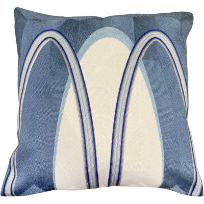 Chawna Abstract BLUE/WHITE Sqaure Cushion