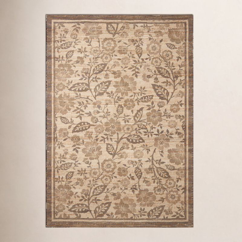 Chris Loves Julia x Loloi Rue Bark / Mocha Area Rug, Rectangle 8'6" x 11'6"