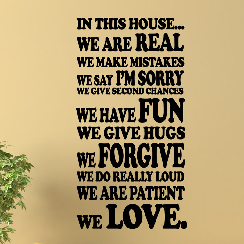 Text & Numbers Non-Wall Damaging Wall Decal