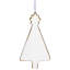 Ornement suspendu arbre de Noël 4,5 "vert et or