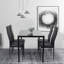 Emmye Glass Top Metal Base Dining Table-1268684968