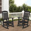 Oxing HDPE Outdoor Rocking Chair-1796567491