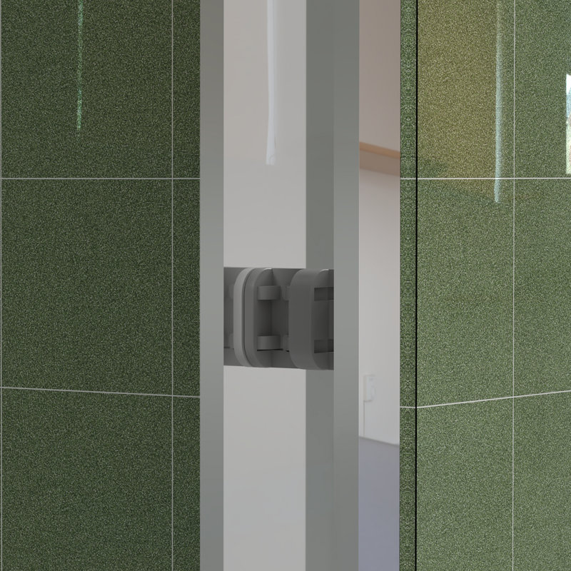 56-60"X70" Aluminum Frame Double Sliding Shower Door,Bypass Bathroom Sliding Door With Premium 5/16" (8Mm) Clear Tempered Glass