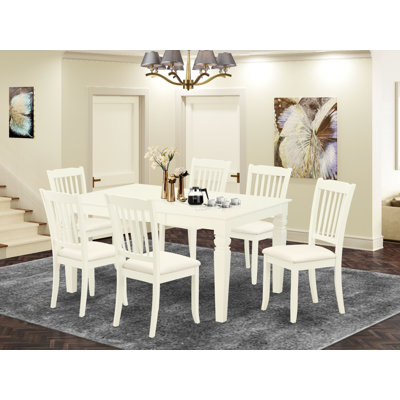 Scheinman Extendable Rubberwood Solid Wood Dining Set