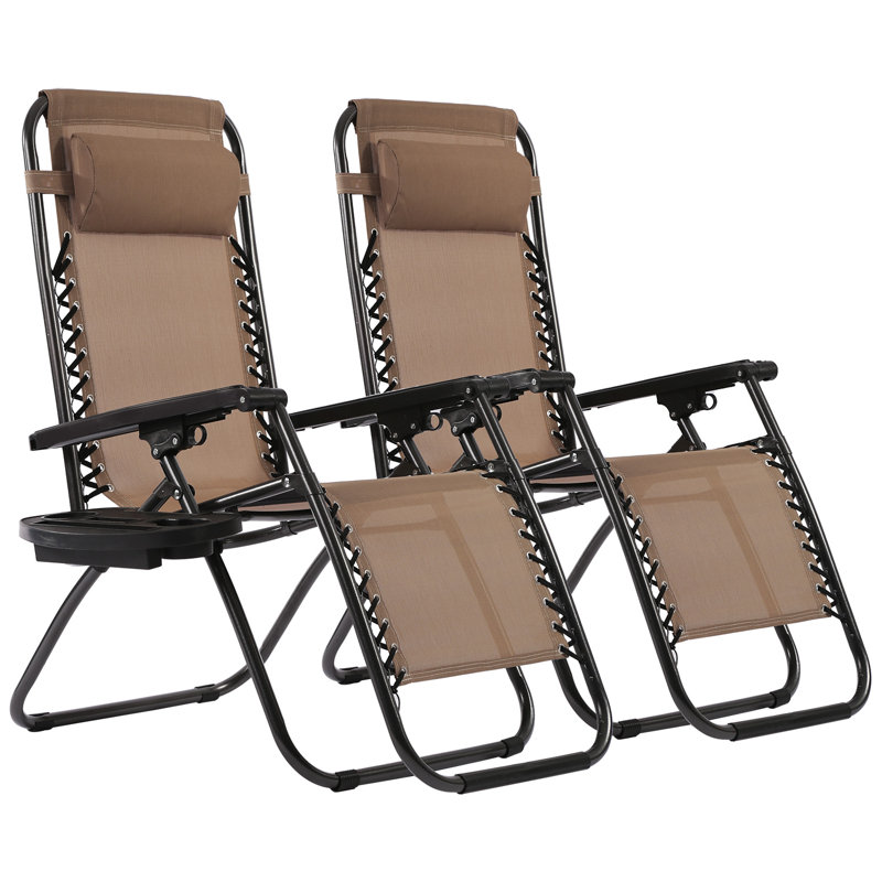 Chaise zéro gravité inclinable et pliable Libertad, Tanné