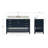 Alemanno 55" Single Bathroom Vanity Set-236837414