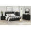  Grand lit de rangement Woodridge en noir avec grain-1393259839