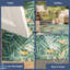 Tapis d'intérieur / extérieur bleu Bayil Home ™ Kenilworth Leaves-545963813