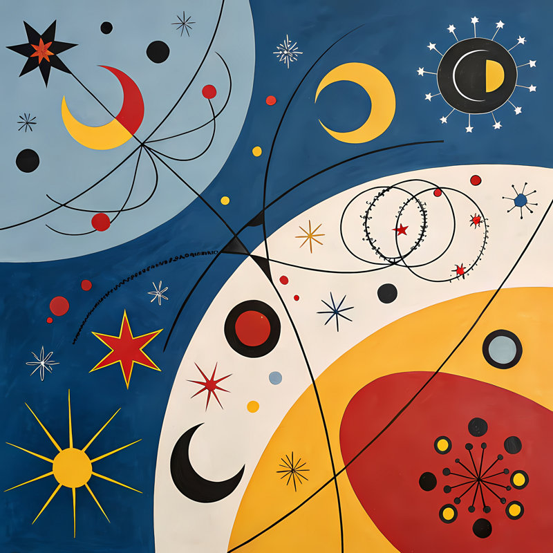 Cosmic Sonata, 48" H x 48" W