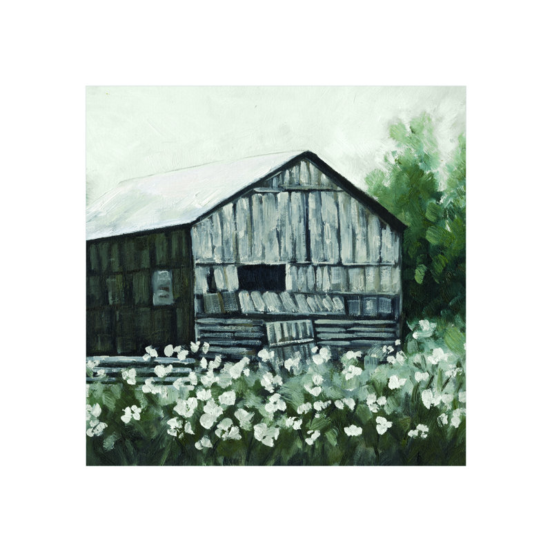 " Painterly Barn II ", 36" H x 36" W