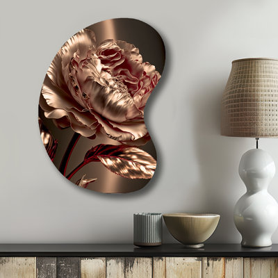 Portishead - Floral Boom Shape - Assymterical Metal Wall Art
