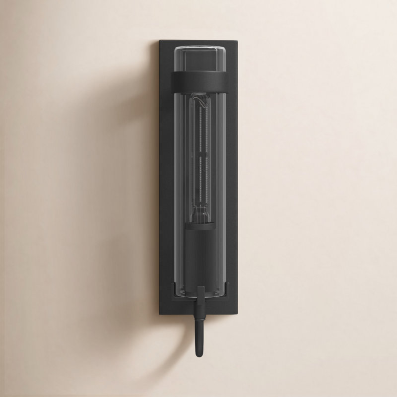 Cala Aluminum Wall Light, Black