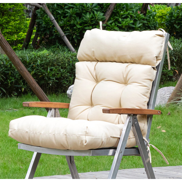 at Home Fiddlestix Premium Linen Outdoor Square Seat Cushion