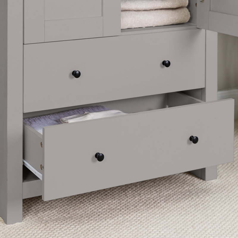 Maryhannah Tall Door Wardrobe, Grey