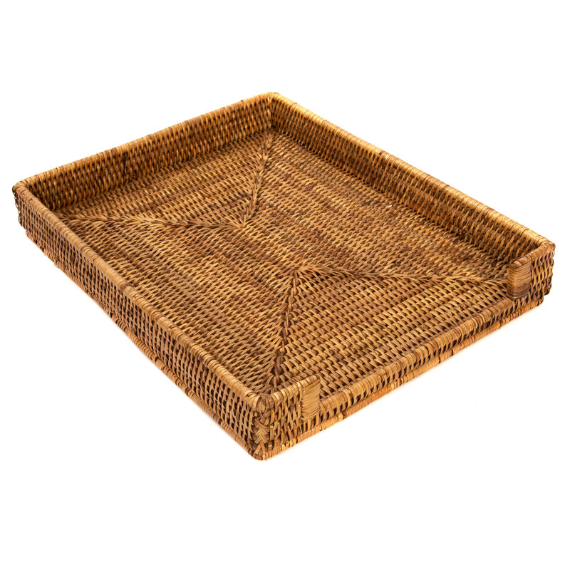 Panier en rotin Aisha Office, Brun miel