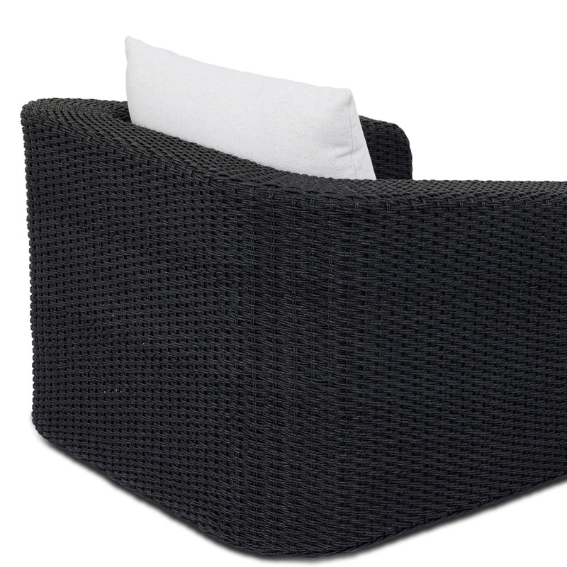 Westby Outdoor Chair-Faux Black Hyacinth, Faux Black Hyacinth, Alessi Linen