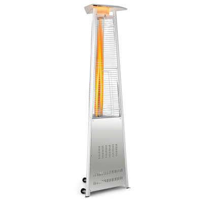 Artemis Stainless Steel Natural Gas Electric Standing Patio Heater Patio Heater