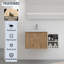 Meuble-lavabo de salle de bain moderne 36 po, fixation murale, porte, nombreux espaces de rangement