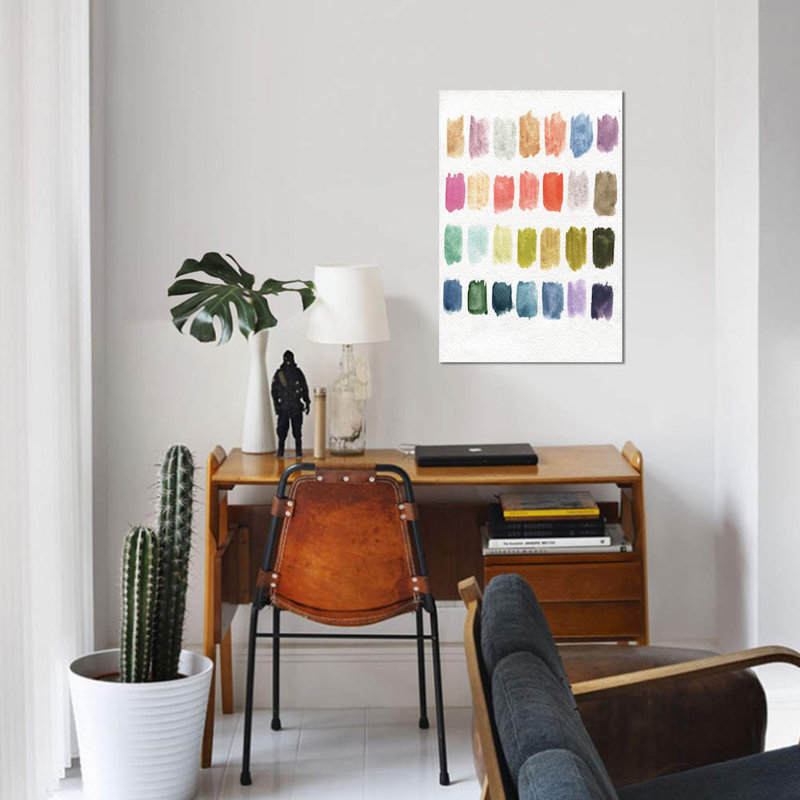 « palette » non disponible sur toile, H 40 po x l 26 po x P 1,5 po