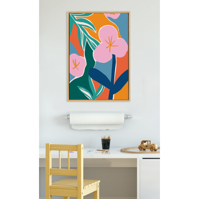 «Oaxaca Garden» par Kate Aurelia Holloway, reproduction d'art sur toile encadrée, L 23 po x H 33 po, Naturel