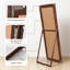 Miroir brun pleine longueur, miroir pleine longueur à cadre en bois 65 po x 22 po, miroir autoportant pour chambre à coucher, vestiaire et salon-1480950176-1480950179