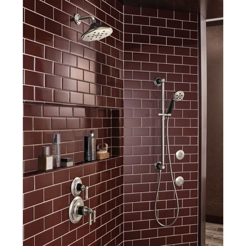 Rook® Slide Bar Handshower with H2OKinetic® Technology, Luxe Nickel