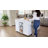 Jaye 51.7" Kitchen Island on Wheels with Storage Cabinet with Drop Leaf Countertop-1235139531