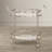 Agnuni Chrome and Glass Bar Cart