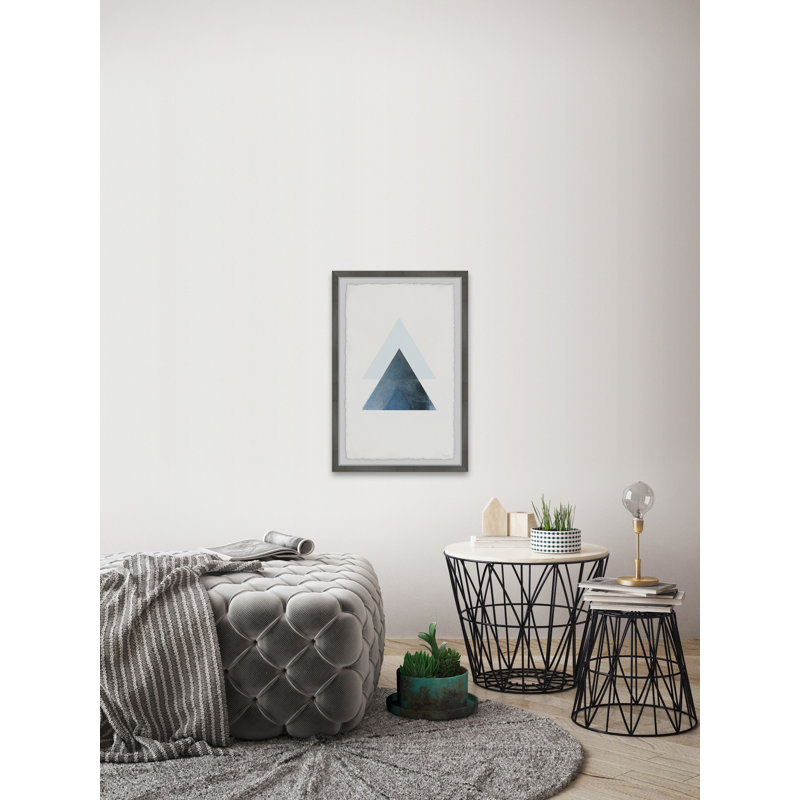 «Blue Triangle Magic», reproduction encadrée, H 36 po x l 24 po x P 1,5 po