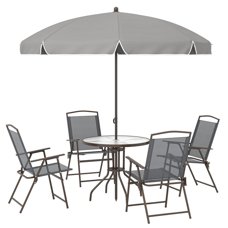 4 - Person Patio Dining Set with Round Table