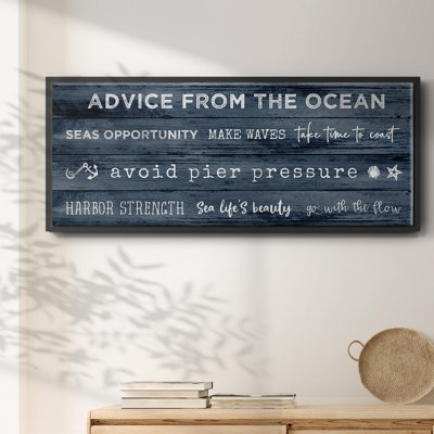 Bleu marine, toile encadrée
