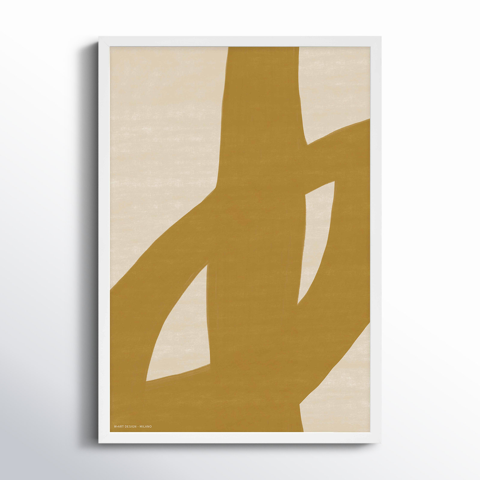 Form And Fusion 1 by Romina Gadler, White Framed Paper, 25" H x 17.5" W x 1.25" D
