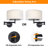 1-Light White Linen Shade Dimmable Swing Arm Sconce