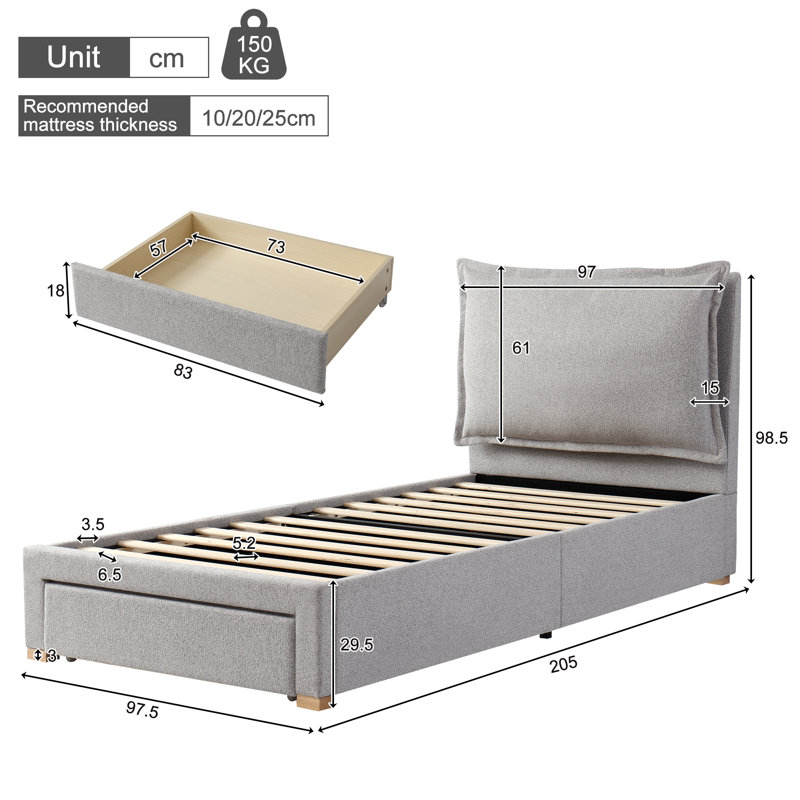 Upholstered Storage Bed