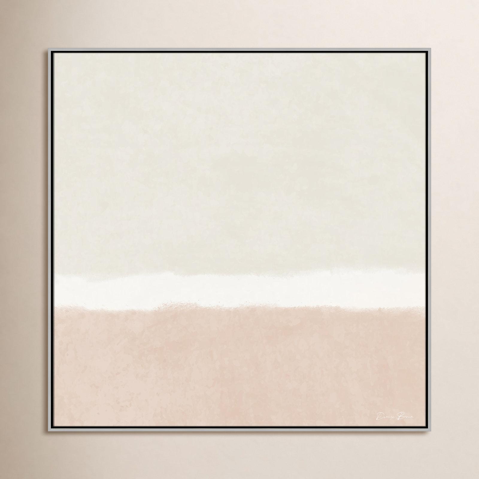 Willadeene "Slate I" Print, 46.5" H x 46.5" W, Silver Framed