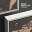 «World Map Sepia Global Country», ensemble de 3 reproductions sur toile-87392697-87392698-119399991