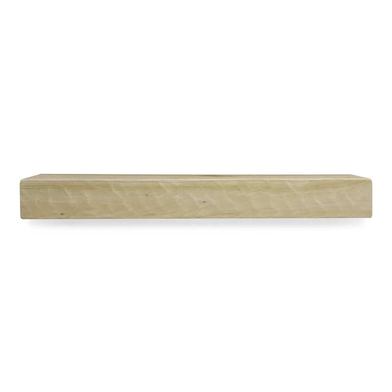 Tablette de manteau de cheminée Rough Hewn, 9", Brut, 60"