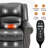 Power Lift Recliner Chair Heat Massage Dual Motor Infinite Position Up To 350 LBS, Faux Leather, Heavy Duty Motion Mechanism With USB Ports, Brown-1394446928