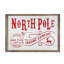 Plaque murale en fer / bois North Pole Trading Company, pour les fêtes de Noël, décoration murale