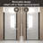34"X 72" Shower Door Aluminum Frame, Half Frame ,1/4"(6Mm) Tempered Glass Explosion Proof Film-123404601
