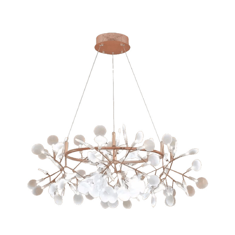 Lustre rond 42 po Marcotte Firefly, 13.8" H x 41.3" W x 41.3" D, 135 Lights