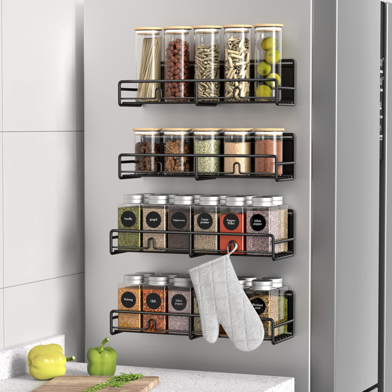 Wall Spice Rack, Matt Black