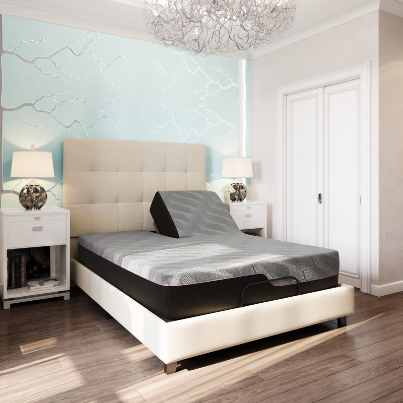 Matelas 11 pouces avec base réglable - Réglages pour une relaxation optimale de la mousse de latex et du refroidissement