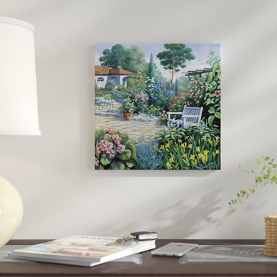 « italien jardin ii », impression sur toile