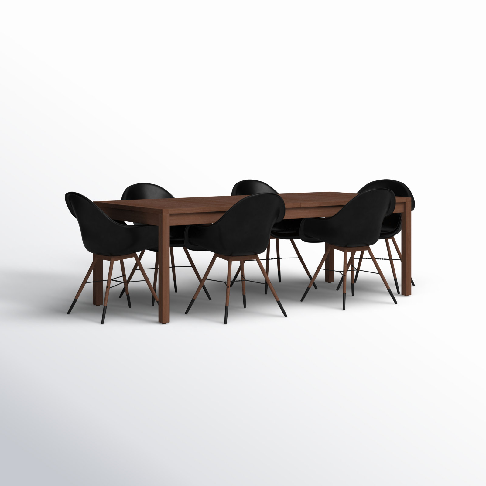 Anautica 88" Eucalyptus Patio Dining Set